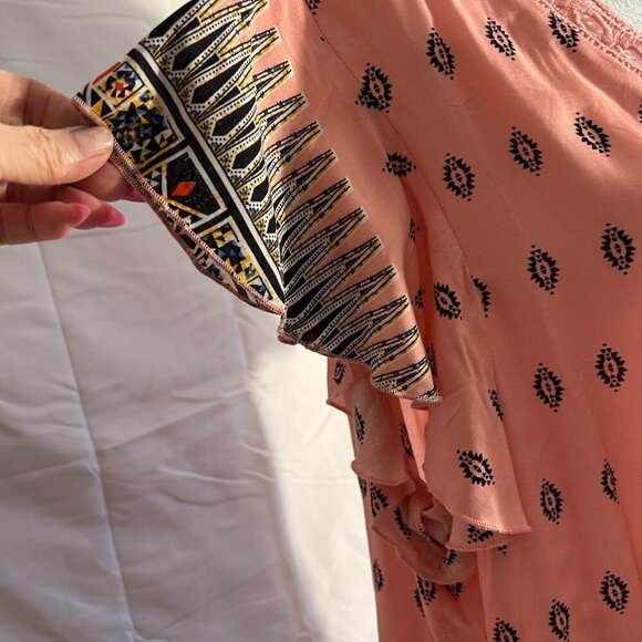 Suzanne Betro Top Size 2X V-neck front and back - Picture 7 of 8